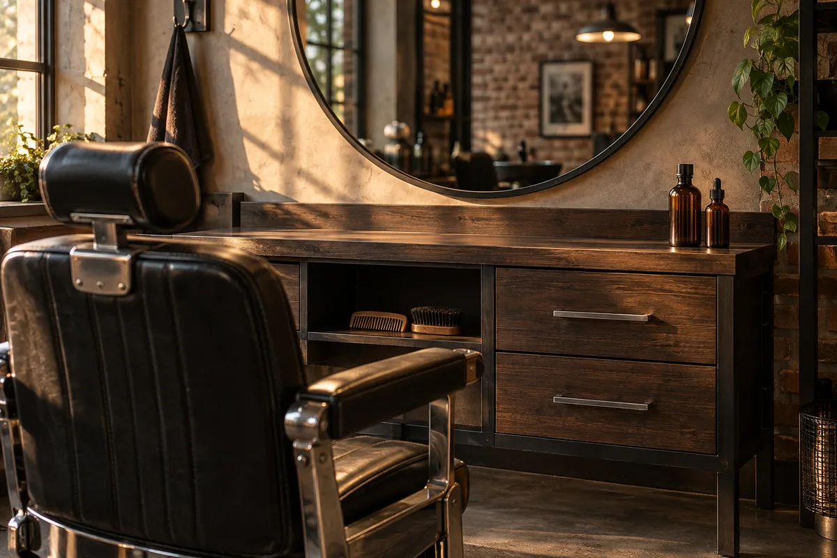 Meuble barbier : pourquoi le mobilier de coiffure ne suffit pas